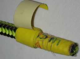 Herstellen der Verdickung mit Klebeband